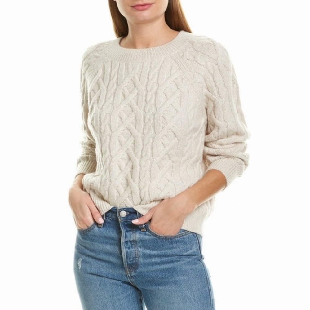 Vince Cream Wool & Cashmere Sweater, XS
